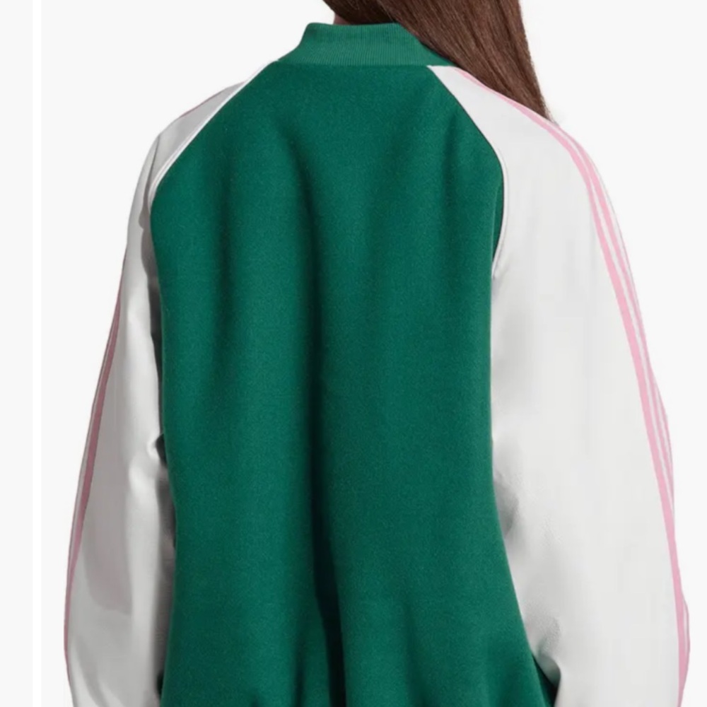 NWT Adidas VRCT Jacket Green Three stripe S - Picture 9 of 12